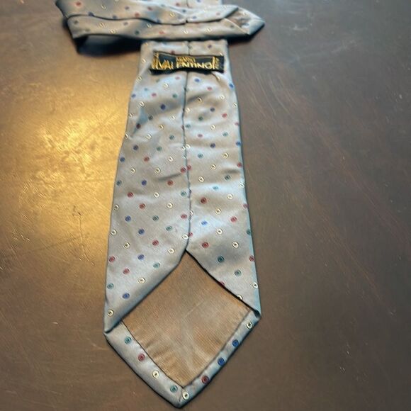 Mario Valentino Tie. 100% Silk. Made in Italy. Skinny Tie. - Picture 5 of 5